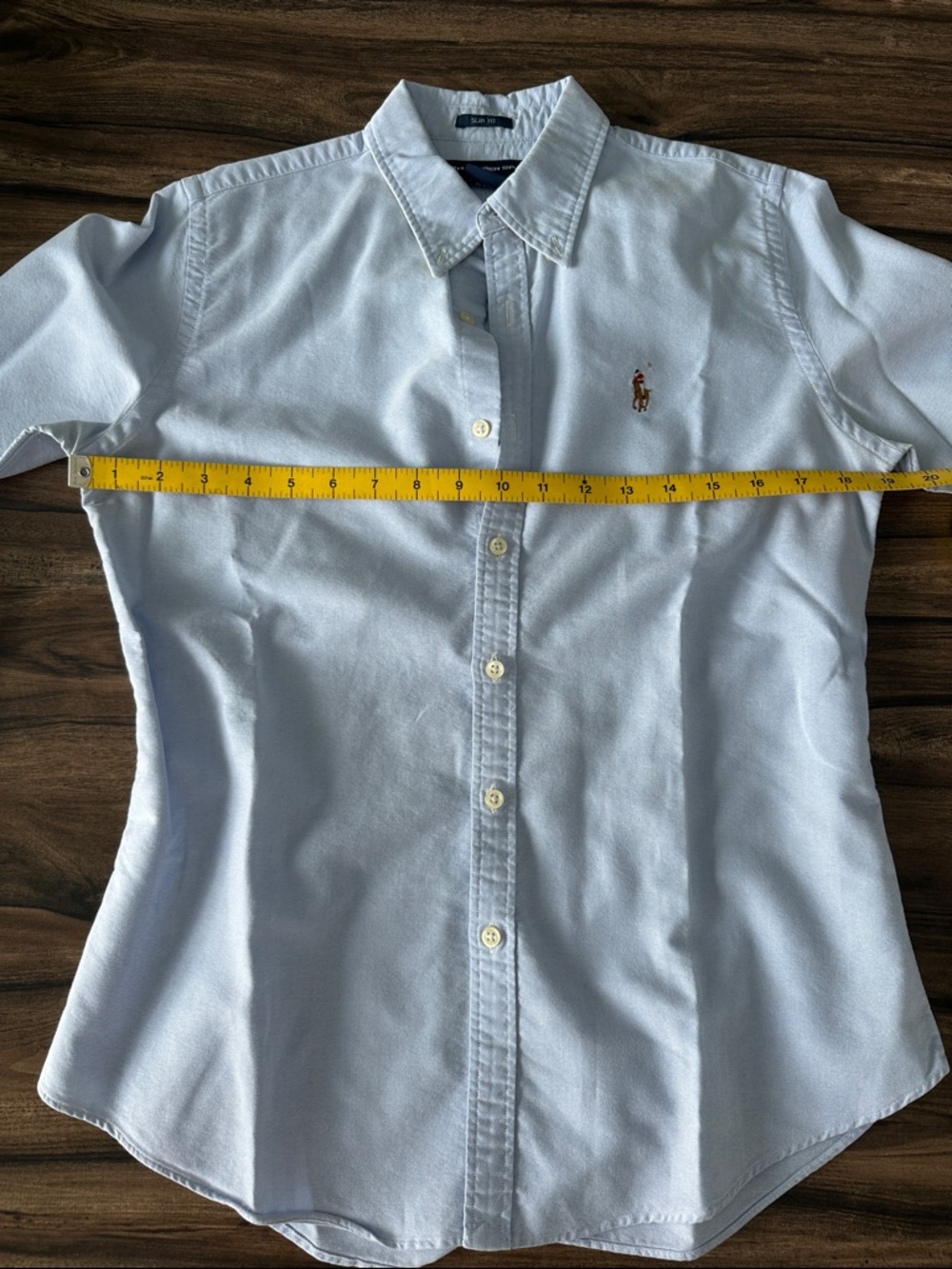 Ralph Lauren Light Blue Oxford Button-Down Shirt - Classic Polo Pony - Picture 4 of 5